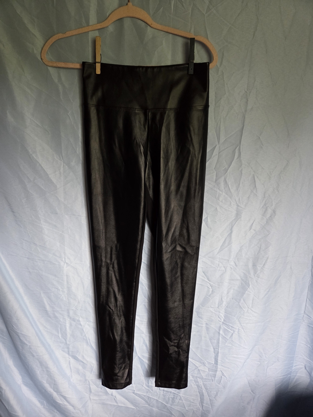 Victoria's Secret Sport Black Faux Leather Leggings